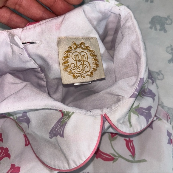 The Beaufort Bonnet Company Cream Dress with Pink and Purple Floral Design - Picture 4 of 5